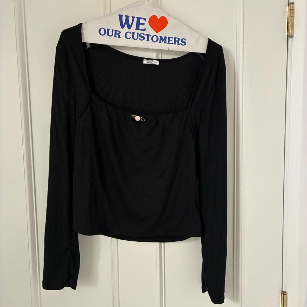 Ardene Black Long Sleeve Top